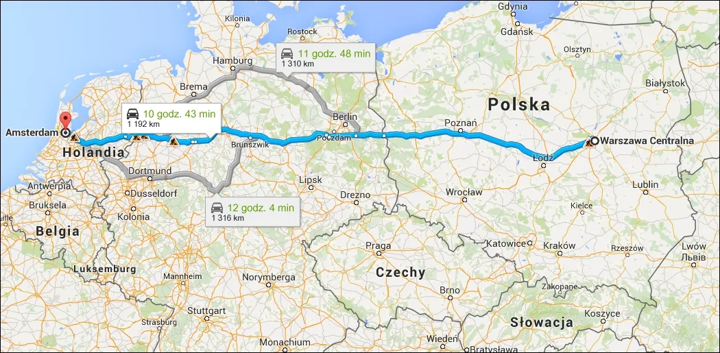 Najlepsza trasa z Holandii do Polski - uniknij korków i stresu